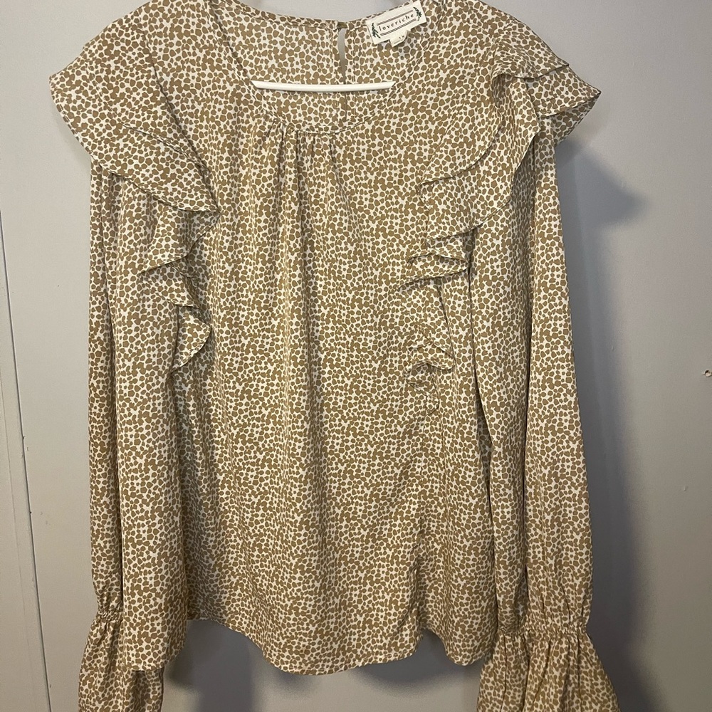 Polyester long sleeve blouse